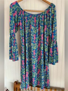 Simply Southern Seahorse Print Beach Dress Size Medium